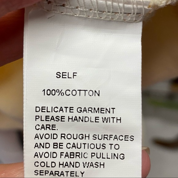 SNDYS Everyday Fleece Polo Sweater Size S Cream Lounge Wear - Picture 8 of 8